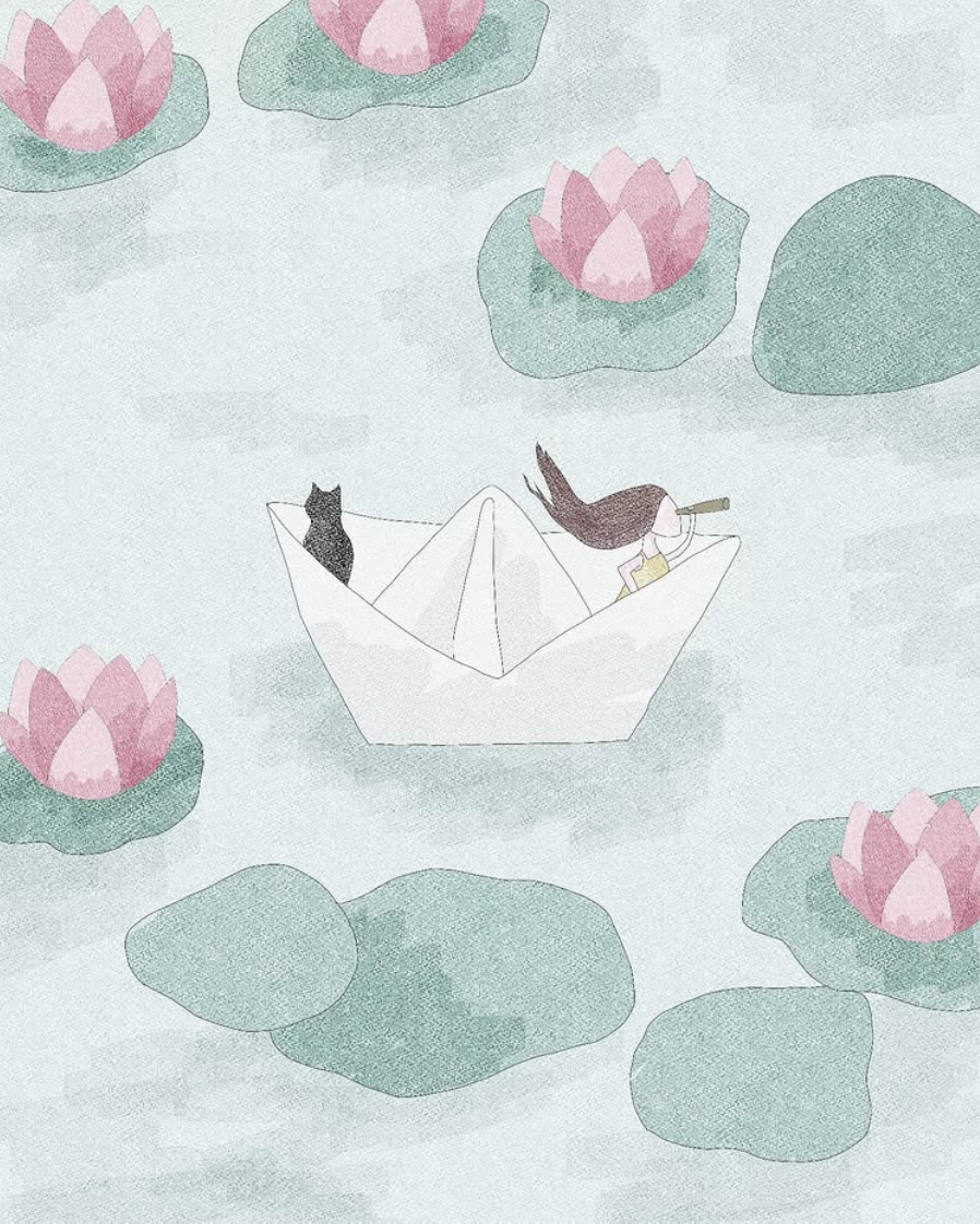 Impression : La fille du bateau